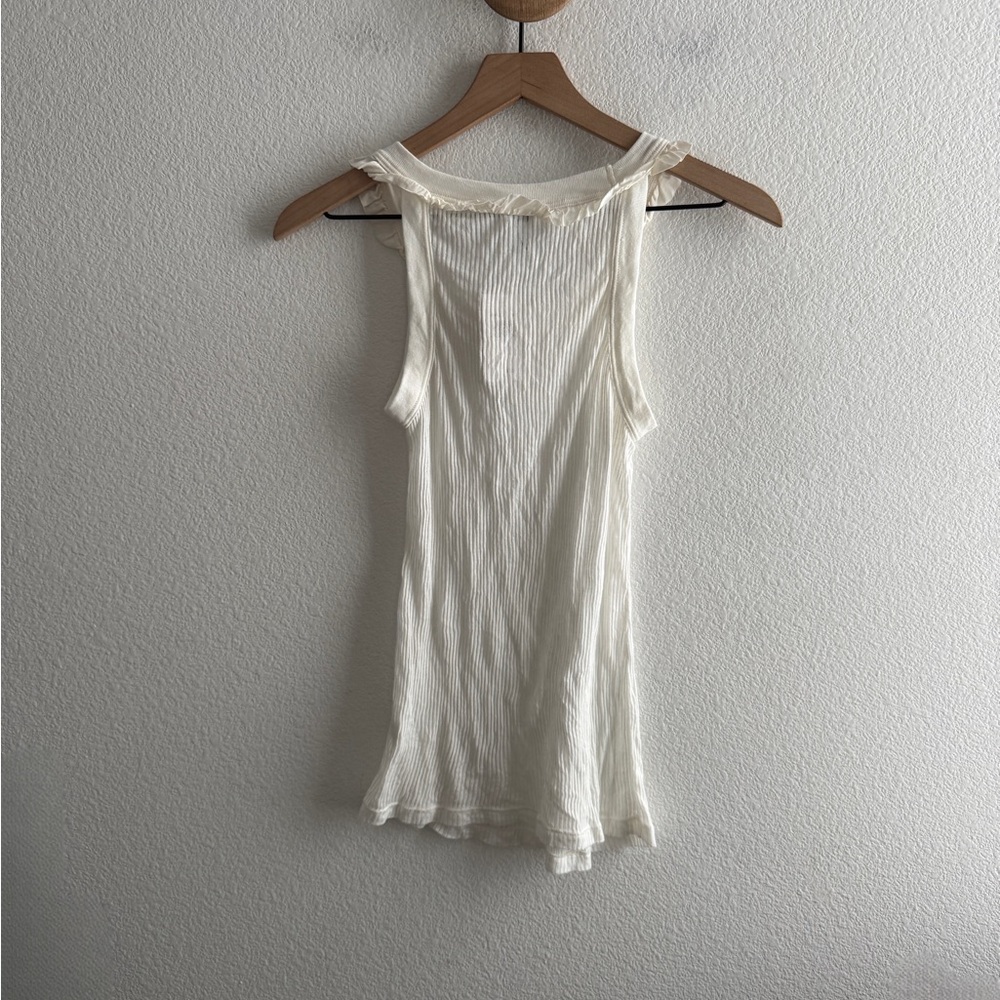 Splended Ribbed Tank with Ruffles NEW NWT - Picture 5 of 10